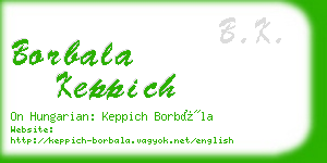 borbala keppich business card